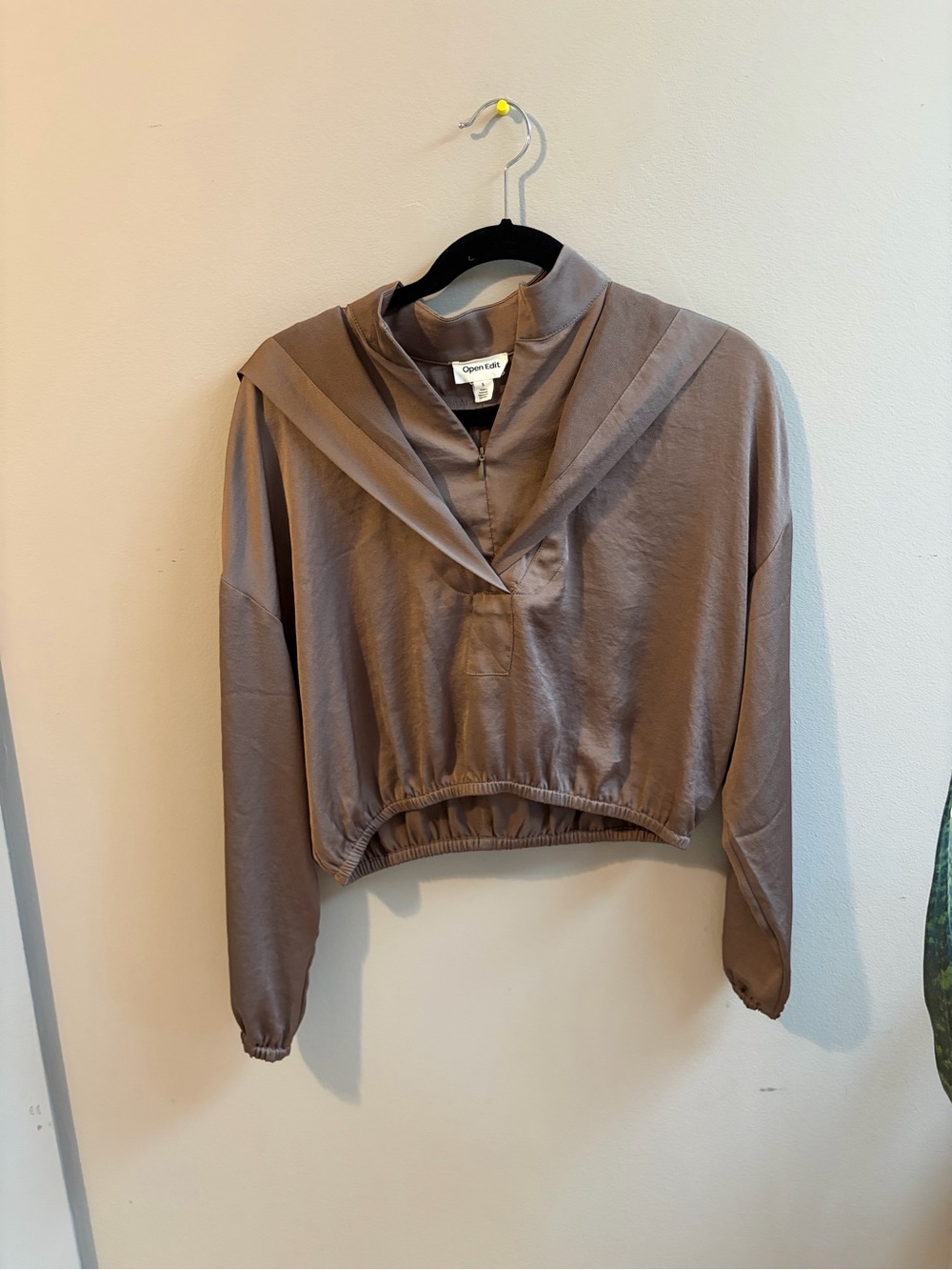 Open Edit Nordstrom brand: Hooded Satin Pullover
#0009